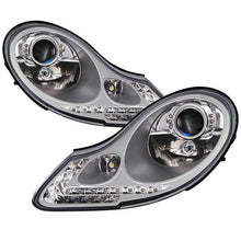 Load image into Gallery viewer, Xtune Projector Headlights Porsche Boxster 986 (97-04) 911 / 996 (99-02) [w/ Switchback DRL LED Lights] Black or Chrome w/ Amber Turn Signal Lights Alternate Image