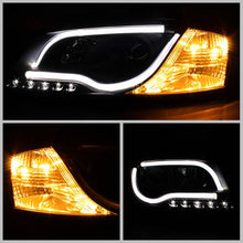 Load image into Gallery viewer, Spyder Projector Headlights Audi A3 8P (2006-2008) Halogen Model Only - Light Tube LED DRL - Black - Default Title Alternate Image