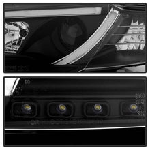 Load image into Gallery viewer, 474.40 Spyder Projector Headlights Audi A4 (2006-2008) Halogen Model Only - Light Tube LED DRL - Black - Redline360 Alternate Image