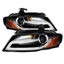 Load image into Gallery viewer, 478.18 Spyder Projector Headlights Audi A4 (2009-2012) LED DRL - Black - Halogen or Xenon/HID only - Redline360 Alternate Image