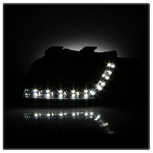 Load image into Gallery viewer, 388.86 Spyder Projector Headlights Audi A6 (2002-2004) Halogen Model Only - LED DRL - Black - Redline360 Alternate Image