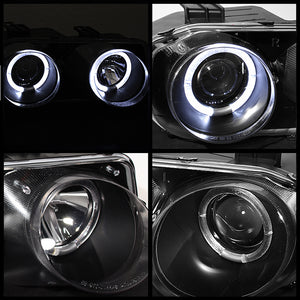 213.12 Spyder Projector Headlights Acura Integra (1998-2001) LED Halo - Black or Chrome - Redline360