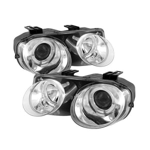 213.12 Spyder Projector Headlights Acura Integra (1998-2001) LED Halo - Black or Chrome - Redline360