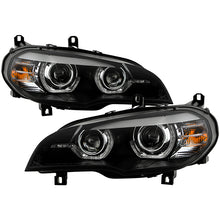 Load image into Gallery viewer, Spyder LED Headlights BMW X5 E70 (07-10) [Xenon/HID Model] w/ U-Shape DRL - Black - Default Title Alternate Image