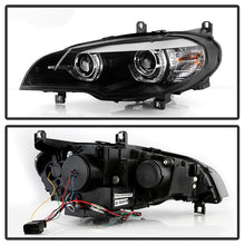 Load image into Gallery viewer, Spyder LED Headlights BMW X5 E70 (07-10) [Xenon/HID Model] w/ U-Shape DRL - Black - Default Title Alternate Image