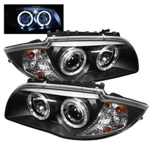 Load image into Gallery viewer, 351.16 Spyder Projector Headlights BMW 1 Series E87 (2008-2011) LED Halo - Black - Redline360 Alternate Image