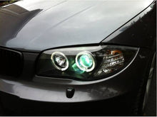 Load image into Gallery viewer, 351.16 Spyder Projector Headlights BMW 1 Series E87 (2008-2011) LED Halo - Black - Redline360 Alternate Image