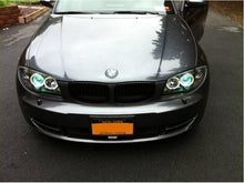 Load image into Gallery viewer, 351.16 Spyder Projector Headlights BMW 1 Series E87 (2008-2011) LED Halo - Black - Redline360 Alternate Image