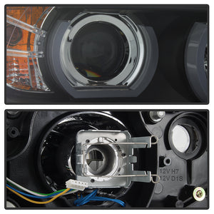 511.24 Spyder Projector Headlights BMW 325i/328i/335i E90 Sedan (06-08) V2 HID AFS / Non AFS / CCFL Halo or Halogen - Redline360