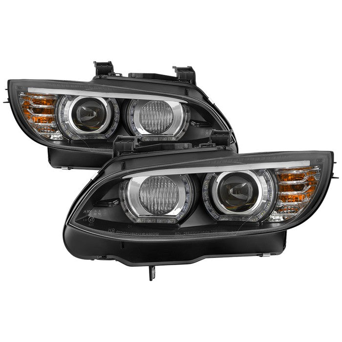 Spyder Projector Headlights BMW 328i 335i E92 (2008-2010) LED DRL - Bl ...