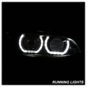 665.78 Spyder Projector Headlights BMW 3 Series E92 (2008-2010) LED DRL - Black / Chrome - Redline360