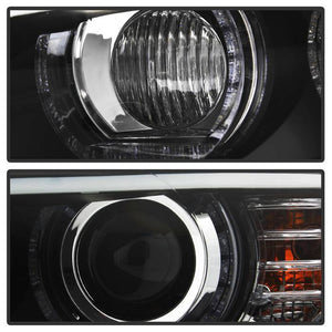 665.78 Spyder Projector Headlights BMW 3 Series E92 (2008-2010) LED DRL - Black / Chrome - Redline360