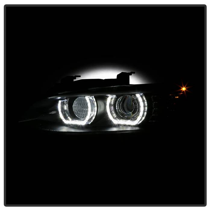 Spyder Projector Headlights BMW 328i 335i E92 (2008-2010) LED DRL - Bl ...