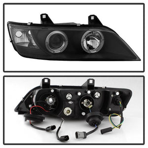 343.04 Spyder Projector Headlights BMW Z3 (1996-2002) w/ LED Halo - Black / Chrome / Smoke - Redline360