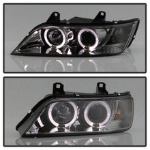 Load image into Gallery viewer, 343.04 Spyder Projector Headlights BMW Z3 (1996-2002) w/ LED Halo - Black / Chrome / Smoke - Redline360 Alternate Image