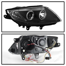 Load image into Gallery viewer, Spyder Projector Headlights BMW Z4 (2003-2008) with LED Halo and Black or Chrome Housing - Xenon/HID Model - Black Alternate Image