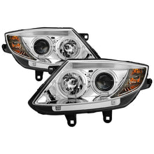 Load image into Gallery viewer, Spyder Projector Headlights BMW Z4 (2003-2008) with LED Halo and Black or Chrome Housing - Halogen Model - Chrome Alternate Image