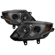 Load image into Gallery viewer, Spyder Projector Headlights BMW Z4 (2003-2008) with LED Halo and Black or Chrome Housing - Halogen Model - Smoke Alternate Image