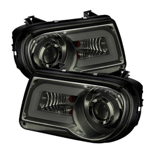 336.66 Spyder Projector Headlights Chrysler 300C (2005-2010) LED DRL / LED Halo - Black or Chrome or Smoke - Redline360