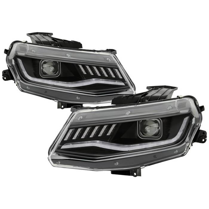 Spyder Chevy Camaro 16-18 (Do Not Fit Halogen Model) LED Tail Lights Chrome ALT-YD-CCAM16LED-SEQ-C main image 1
