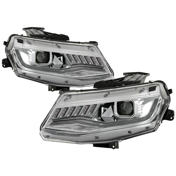 Spyder Projector Headlights Chevy Camaro (2016-2018) w/ Sequential Tur ...