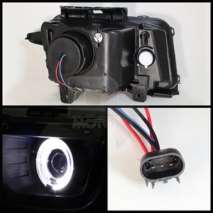 330.28 Spyder Projector Headlights Chevy Camaro (2010-2013) w/ Dual Halo - LED Halo - Black - Redline360