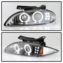 Load image into Gallery viewer, 244.44 Spyder Projector Headlights Chevy Cavalier (1995-1999) w/ LED Halo - Black - Redline360 Alternate Image