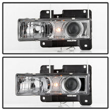 Load image into Gallery viewer, 185.28 Spyder Projector Headlights Chevy C/K Series 1500/2500/3500 (1988-1999)  Tahoe (1995-1999) Silverado/Suburban (1988-1998) - Black / Chrome - Redline360 Alternate Image