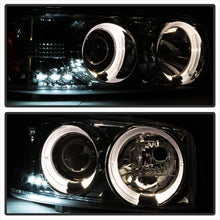 Load image into Gallery viewer, Spyder Projector Headlights GMC Sierra 1500/2500/3500 (99-06) Denali (02-07) w/ - CCFL Halo / LED Halo / Light Bar DRL - with CCFL Halo - Black Alternate Image