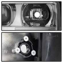 Load image into Gallery viewer, Spyder Projector Headlights GMC Sierra 1500/2500/3500 (99-06) Denali (02-07) w/ - CCFL Halo / LED Halo / Light Bar DRL - with CCFL Halo - Black Alternate Image