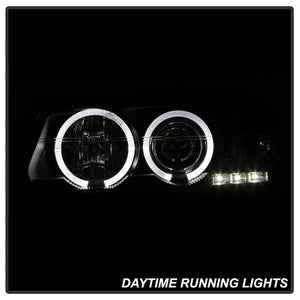 218.34 Spyder Projector Headlights Chevy Impala (2000-2005) w/ LED Halo - Black - Redline360