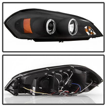 Load image into Gallery viewer, Spyder Projector Headlights Chevy Impala (2006-2013) Monte Carlo (2006-2007) with - LED Halo / Light Bar - with LED Halo - Black Alternate Image