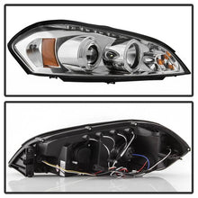 Load image into Gallery viewer, Spyder Projector Headlights Chevy Impala (2006-2013) Monte Carlo (2006-2007) with - LED Halo / Light Bar - with LED Halo - Black Alternate Image