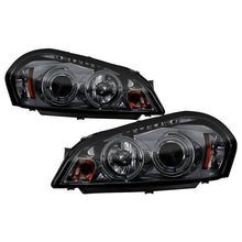 Load image into Gallery viewer, Spyder Projector Headlights Chevy Impala (2006-2013) Monte Carlo (2006-2007) with - LED Halo / Light Bar - with LED Halo - Smoke Alternate Image