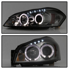 Load image into Gallery viewer, Spyder Projector Headlights Chevy Impala (2006-2013) Monte Carlo (2006-2007) with - LED Halo / Light Bar - with LED Halo - Black Alternate Image