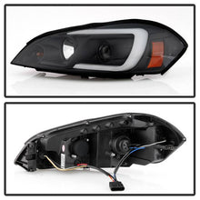 Load image into Gallery viewer, Spyder Projector Headlights Chevy Impala (2006-2013) Monte Carlo (2006-2007) with - LED Halo / Light Bar - with LED Halo - Black Alternate Image