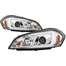 Load image into Gallery viewer, Spyder Projector Headlights Chevy Impala (2006-2013) Monte Carlo (2006-2007) with - LED Halo / Light Bar - with Light Bar - Chrome Alternate Image