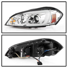 Load image into Gallery viewer, Spyder Projector Headlights Chevy Impala (2006-2013) Monte Carlo (2006-2007) with - LED Halo / Light Bar - with LED Halo - Black Alternate Image