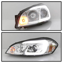 Load image into Gallery viewer, Spyder Projector Headlights Chevy Impala (2006-2013) Monte Carlo (2006-2007) with - LED Halo / Light Bar - with LED Halo - Black Alternate Image