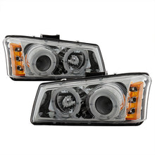 Load image into Gallery viewer, 224.72 Spyder Projector Headlights Chevy Silverado 1500/2500/3500 / 2500HD (2003-2006) w/ - LED Halo / CCFL Halo - Redline360 Alternate Image