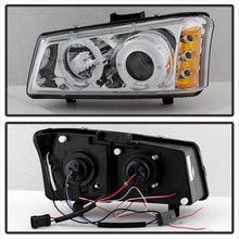 Load image into Gallery viewer, 224.72 Spyder Projector Headlights Chevy Silverado 1500/2500/3500 / 2500HD (2003-2006) w/ - LED Halo / CCFL Halo - Redline360 Alternate Image