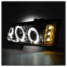 Load image into Gallery viewer, Spyder Projector Headlights Chevy Silverado 1500HD (2003-2007) Avalanche (2002-2006) w/ - LED Halo / CCFL Halo - with LED Halo - Black Alternate Image
