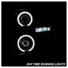 Load image into Gallery viewer, Spyder Projector Headlights Chevy Silverado 1500 (2007-2013) 2500HD/3500HD (2007-2014) - Version 1 / Version 2 / Version 3 - Version 1 - CCFL Halo - Black Alternate Image