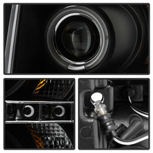 Load image into Gallery viewer, Spyder Projector Headlights Chevy Silverado 1500 (2007-2013) 2500HD/3500HD (2007-2014) - Version 1 / Version 2 / Version 3 - Version 1 - CCFL Halo - Black Alternate Image