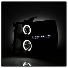 Load image into Gallery viewer, Spyder Projector Headlights Chevy Silverado 1500 (2007-2013) 2500HD/3500HD (2007-2014) - Version 1 / Version 2 / Version 3 - Version 1 - CCFL Halo - Black Alternate Image