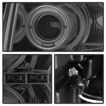 Load image into Gallery viewer, Spyder Projector Headlights Chevy Silverado 1500 (2007-2013) 2500HD/3500HD (2007-2014) - Version 1 / Version 2 / Version 3 - Version 1 - CCFL Halo - Black Alternate Image
