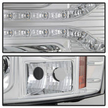 Load image into Gallery viewer, Spyder Projector Headlights Chevy Silverado 1500 (2007-2013) 2500HD/3500HD (2007-2014) - Version 1 / Version 2 / Version 3 - Version 1 - CCFL Halo - Black Alternate Image
