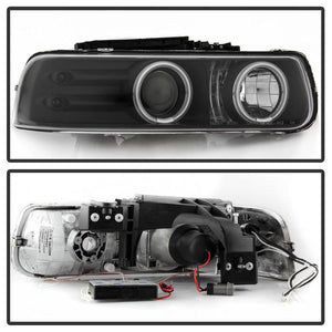 250.82 Spyder Projector Headlights Chevy Suburban 1500/2500 / Tahoe (2000-2006) with - CCFL Halo / LED Halo - Redline360