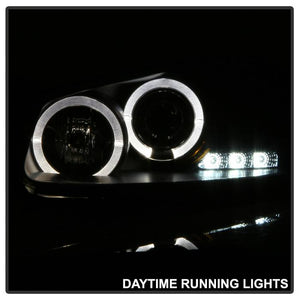 292.00 Spyder Projector Headlights Chrysler Sebring 4Dr & Convertible (2001-2003) Dodge Stratus 4Dr (2001-2006) with LED Halo - Black - Redline360