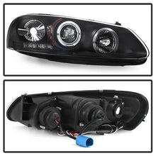 Load image into Gallery viewer, 292.00 Spyder Projector Headlights Chrysler Sebring 4Dr &amp; Convertible (2001-2003) Dodge Stratus 4Dr (2001-2006) with LED Halo - Black - Redline360 Alternate Image